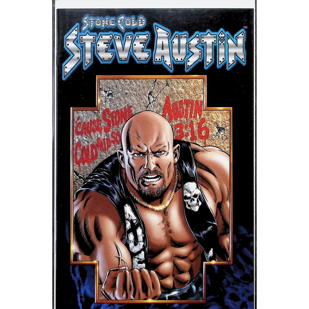 Stone Cold Steve Austin #1‎ Dynamic Forces Super Alternate Cover w/ COA Chaos!